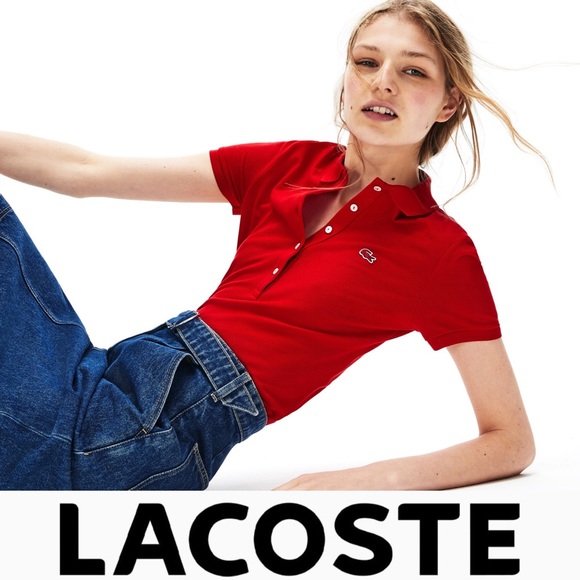 Lacoste🐊 Stretch Cotton Pique Polo Tee - Picture 1 of 4